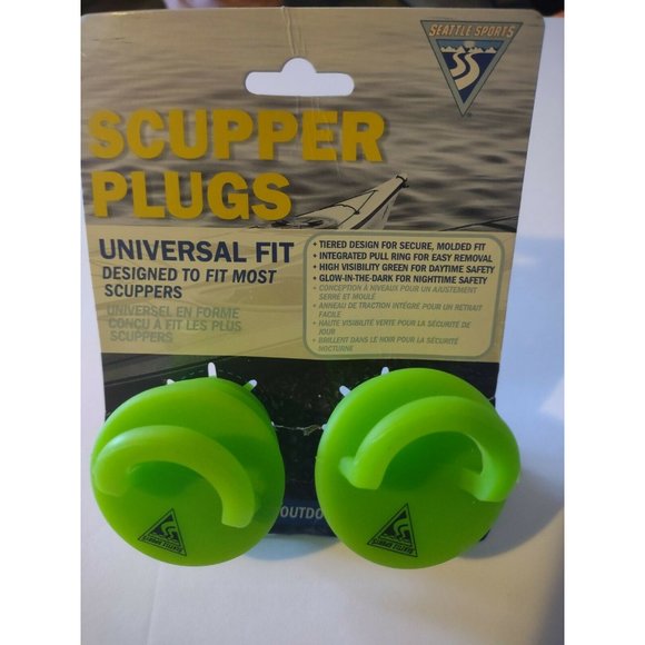 Seattle Sports-Universal Fit Kayak Scupper Plugs - Sit On Top Kayak Hole Plugs  - Picture 1 of 1